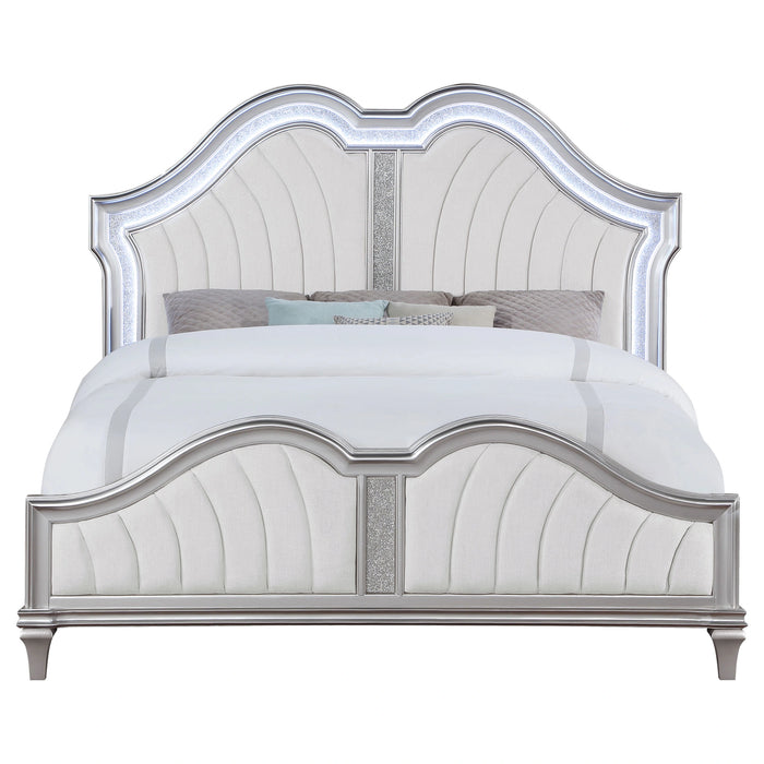 Evangeline Panel Bed with LED Lighting