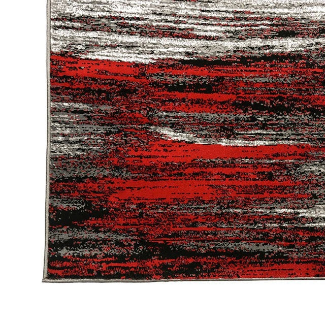 Sivas Area Rug Black and Red