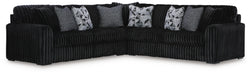 Midnight-Madness Sectional - Onyx