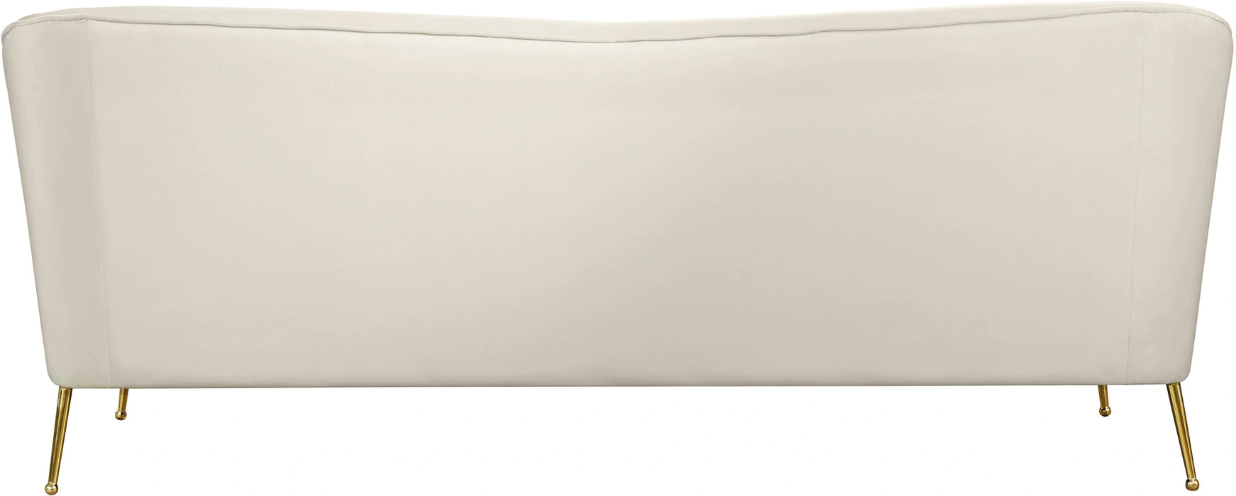 Hermosa Cream Velvet Sofa