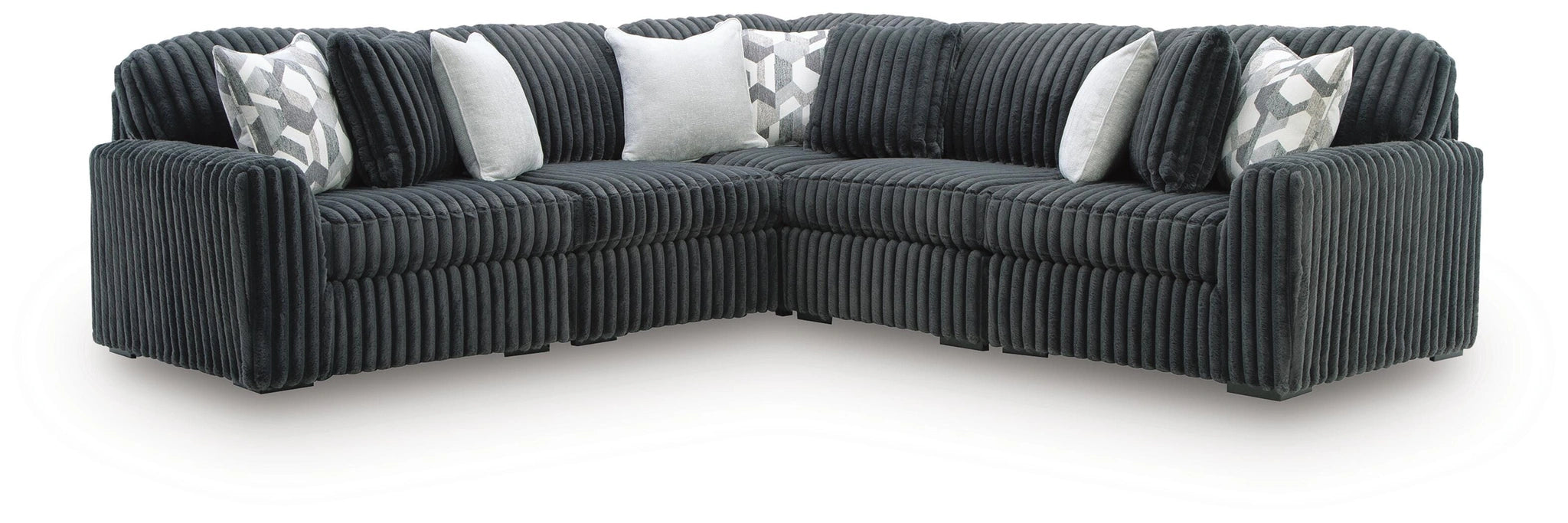 Midnight-Madness Sectional - Gunmetal