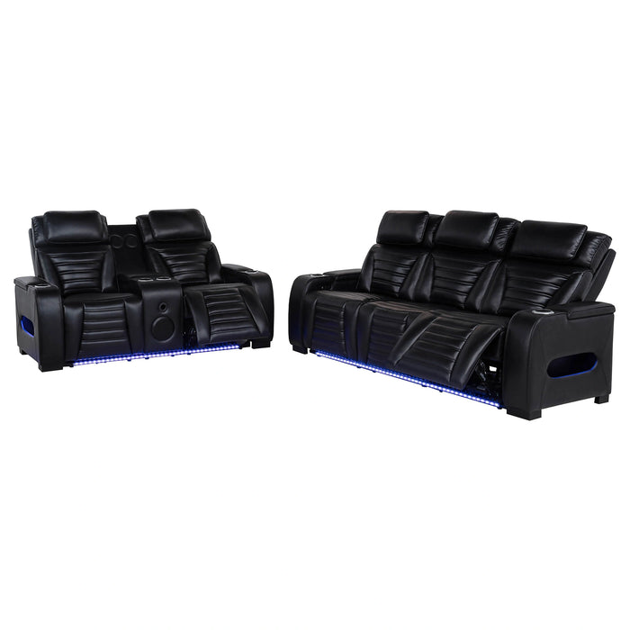 Zuma Dual Power Reclining Sofa Set