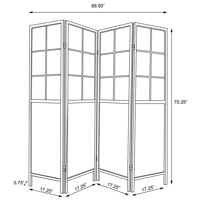 Edwards Four-Panel Room Divider