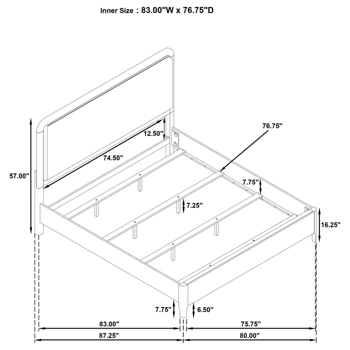 Maderia Panel Bed