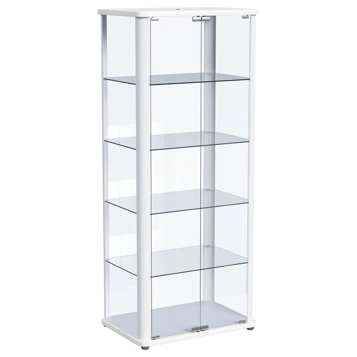 Aero Curio Cabinet with LED Lighting