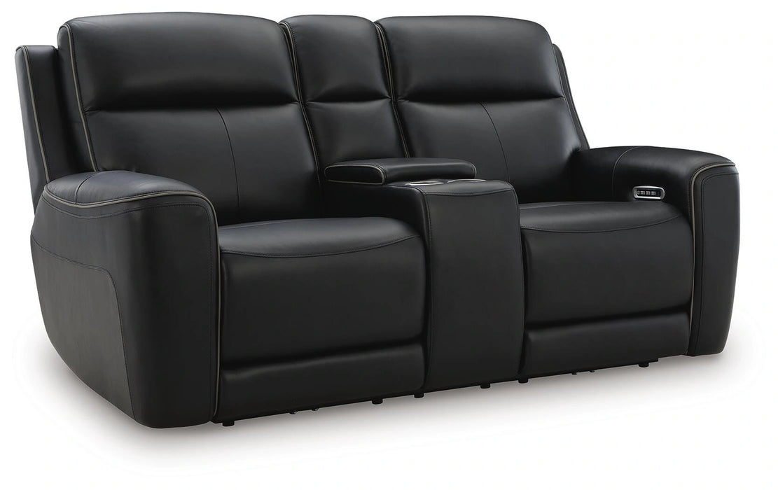 5Z-Comfort Power Reclining Loveseat with Console