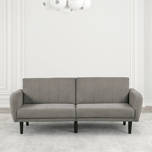 Aristide Futon Sofa Grey & Brown