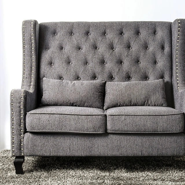 Alicante Love Seat Bench, Gray