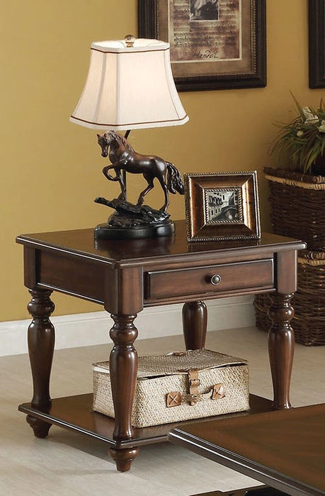 Acme Farrel End Table in Walnut 82746