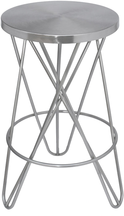 Mercury Silver Counter Stool