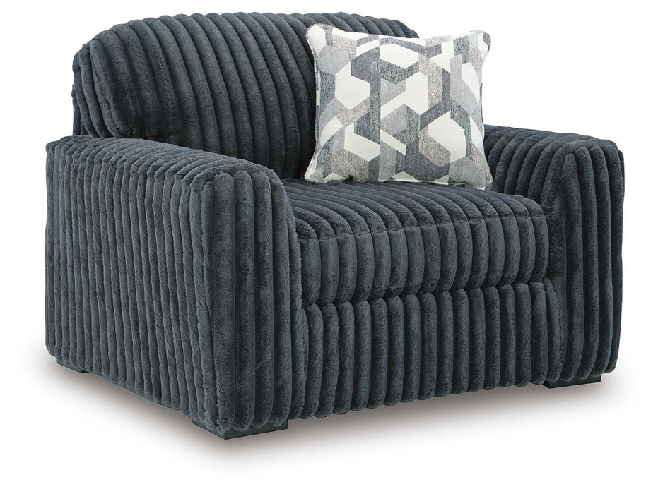 Midnight-Madness Oversized Chair - Gunmetal