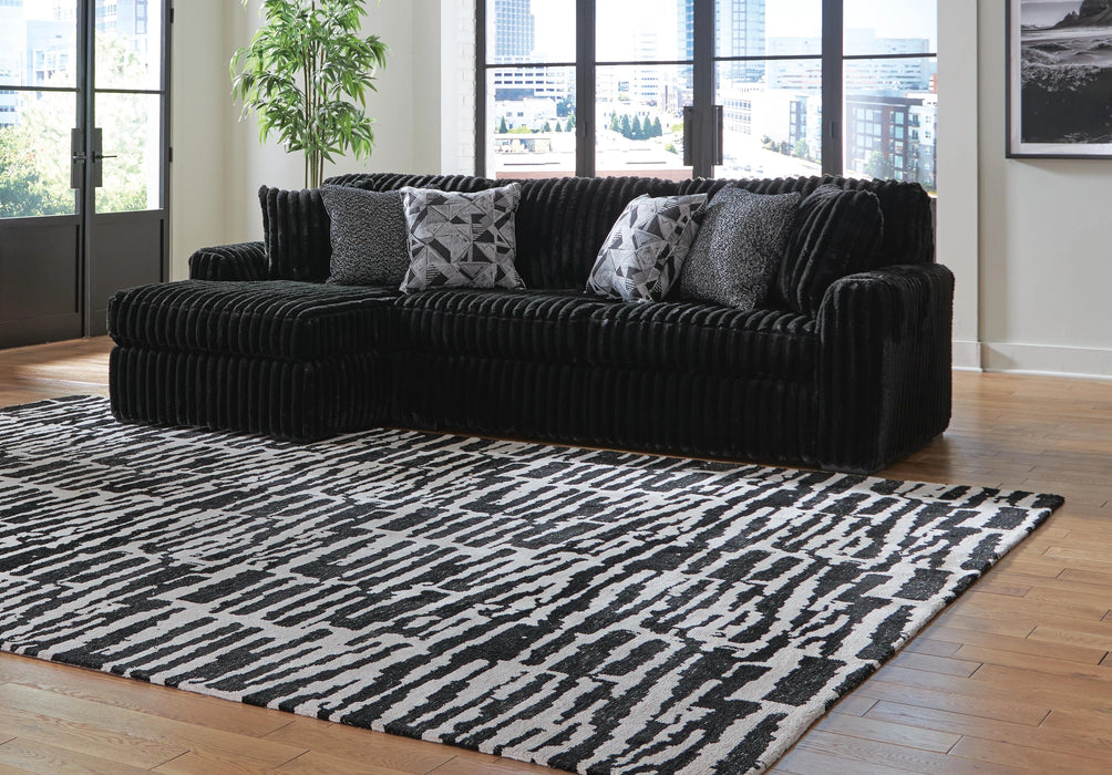 Midnight-Madness Sectional Sofa with Chaise