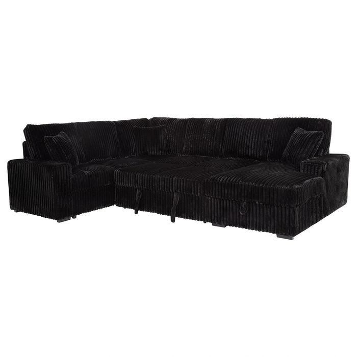 Devonshire Pull-Out Sleeper Sectional Sofa