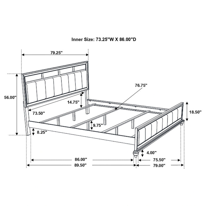 Barzini Panel Bed