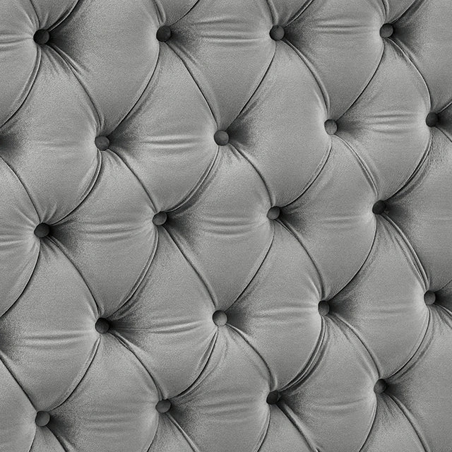 Stefania Bed Grey & Queen