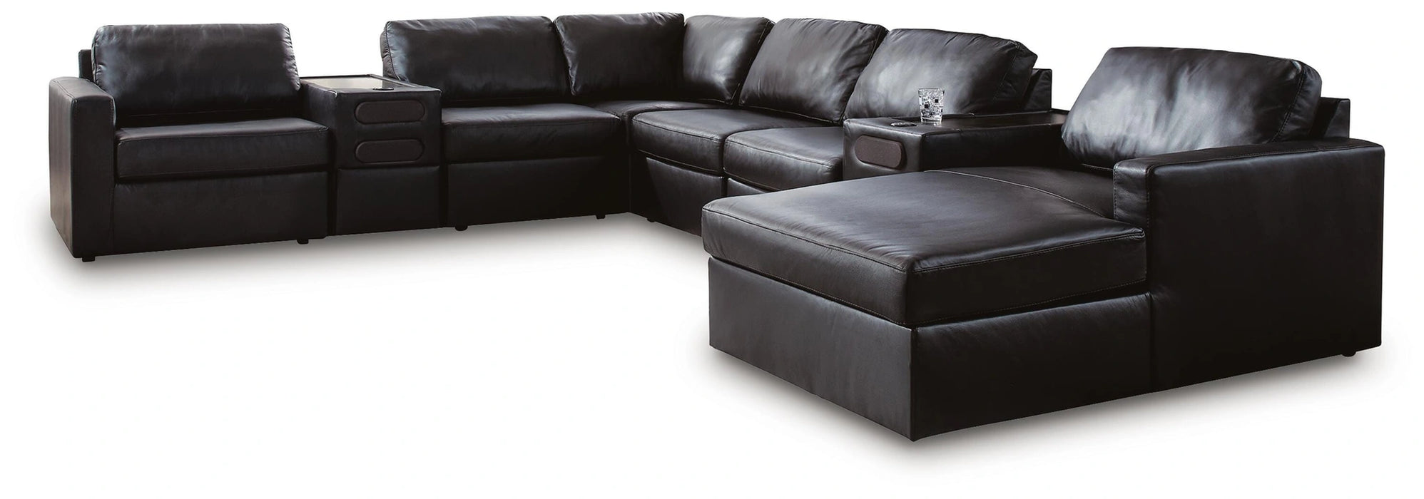 Modmax II Sectional with Chaise and Audio Consoles
