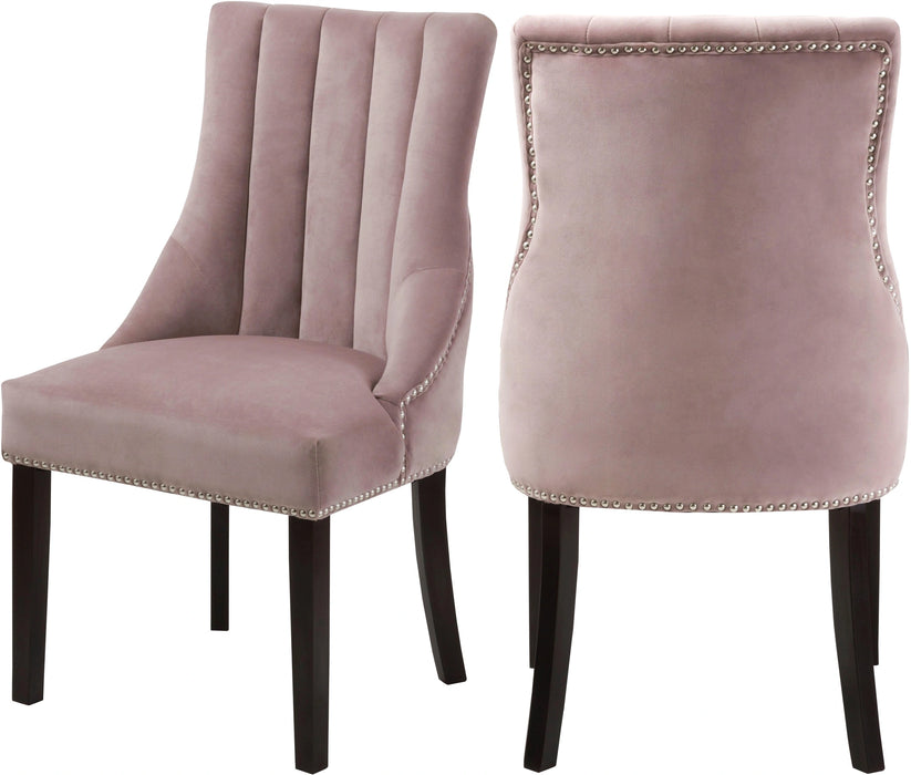 Oxford Pink Velvet Dining Chair