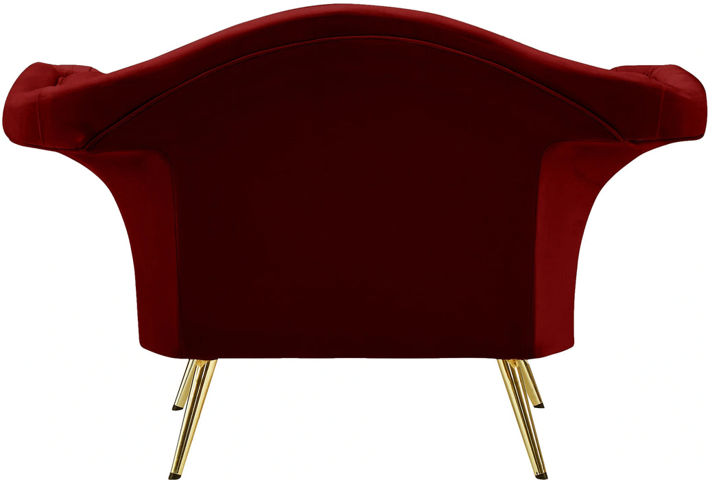 Lips Red Velvet Chair