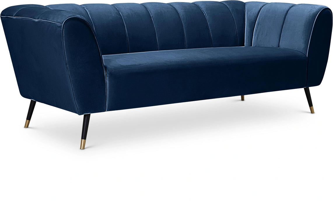 Beaumont Navy Velvet Sofa