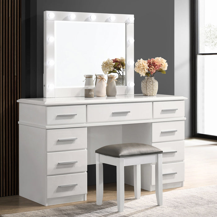 Felicity Makeup Vanity Table with LED Mirror