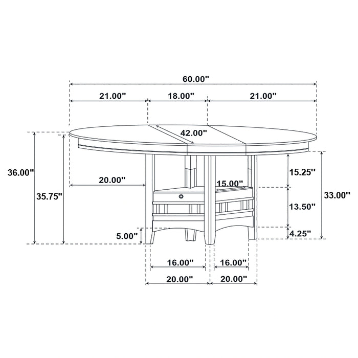 Lavon Counter Height Extension Dining Table