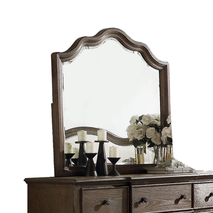 Baudouin Weathered Oak Mirror