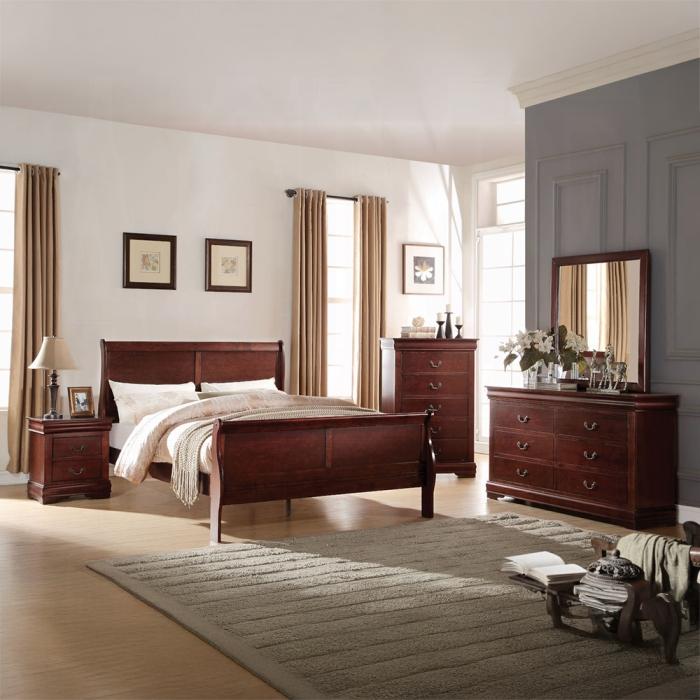 Louis Philippe Cherry Mirror