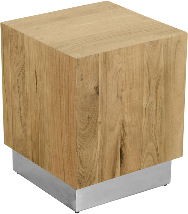 Acacia Chrome End Table