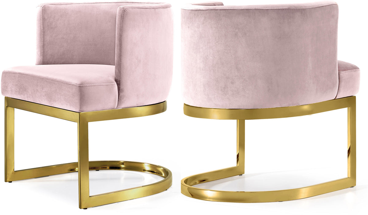 Gianna Pink Velvet Dining Chair