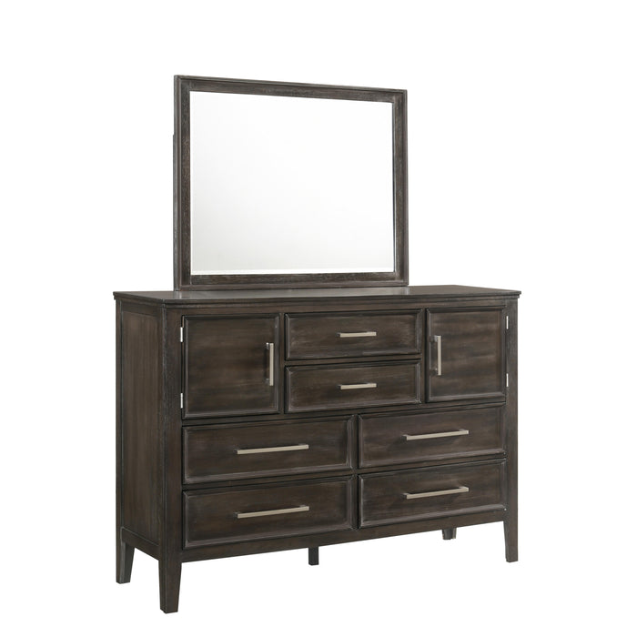 ANDOVER MIRROR-NUTMEG