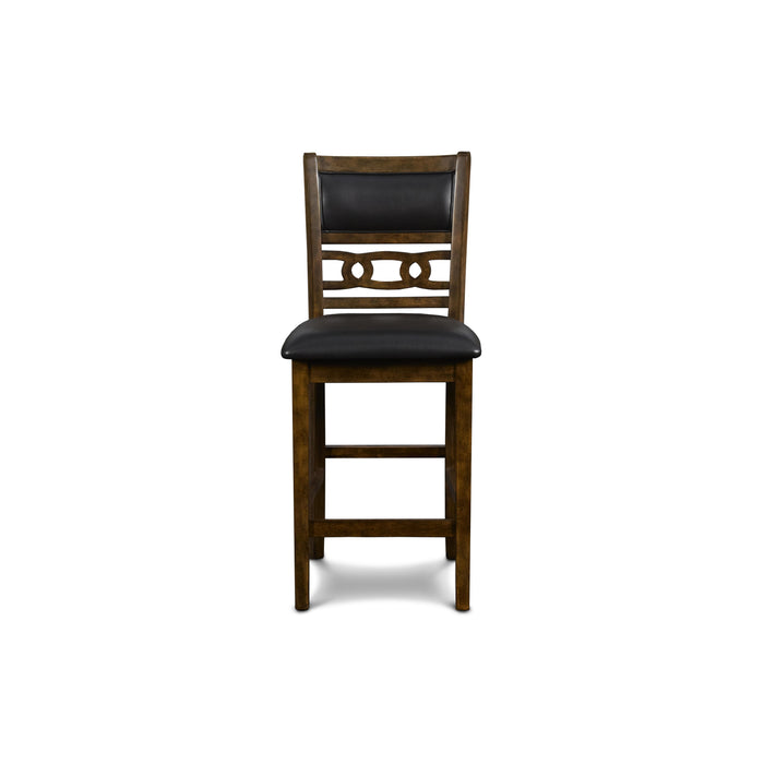 GIA 42" COUNTER DROP LEAF TABLE W/2 CHAIRS-BROWN