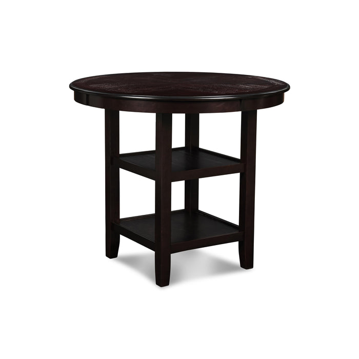 GIA ROUND COUNTER DINING 5 PC SET-EBONY