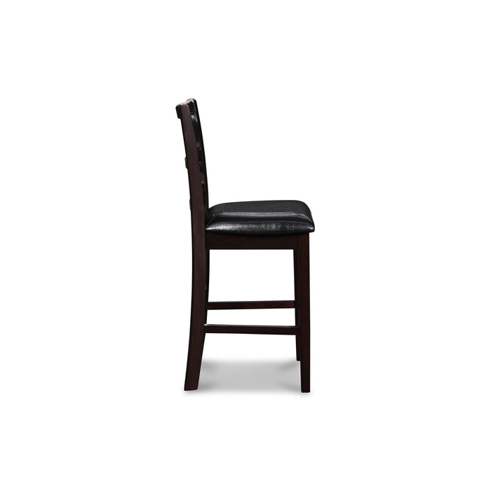 GIA ROUND COUNTER DINING 5 PC SET-EBONY