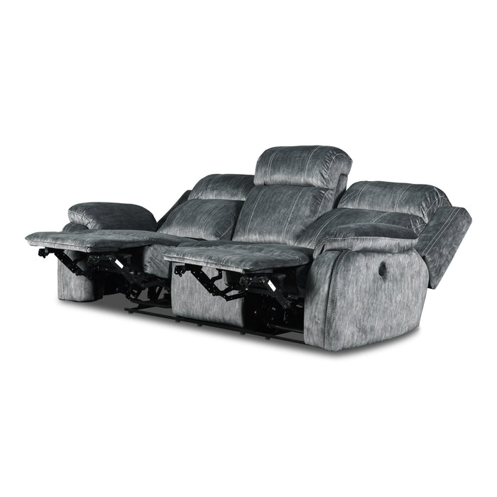 TANGO DUAL RECLINER SOFA W/PWR FR-SHADOW