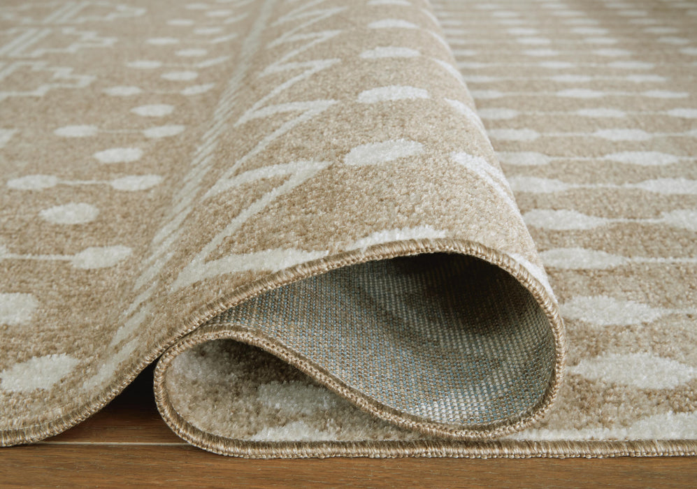 Bunchly 4'11" x 7'2" Washable Rug