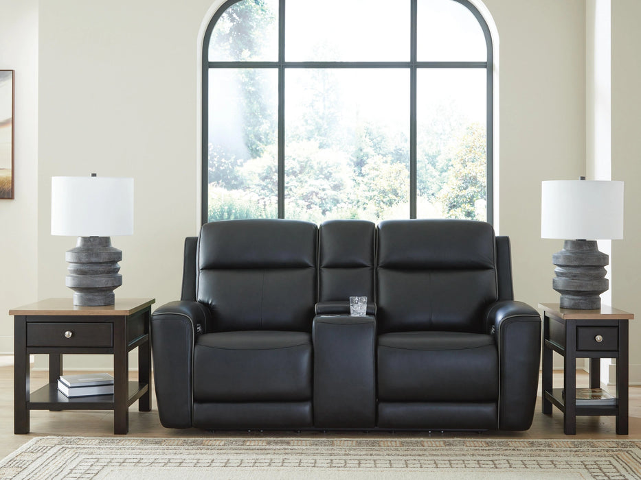 5Z-Comfort Power Reclining Loveseat with Console