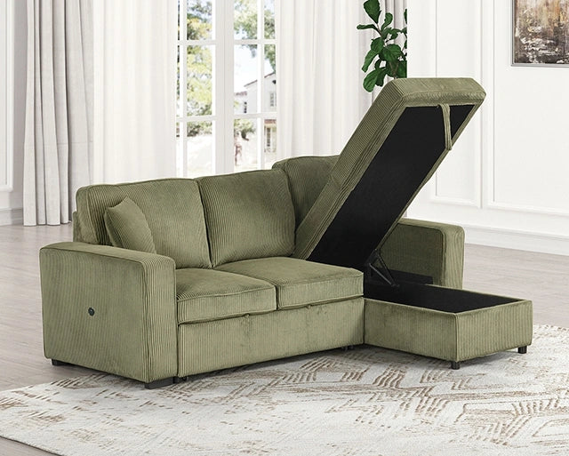 Yves Sectional Green