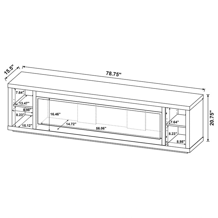 Deiter TV Stand Fireplace Console