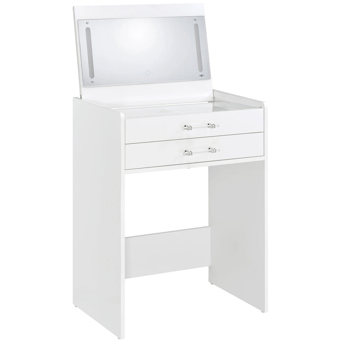 Danbury Makeup Vanity Table with LED Mirror and Stool