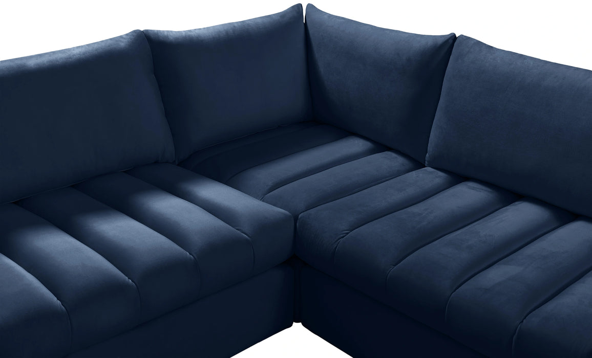 Jacob Navy Velvet Modular Sectional