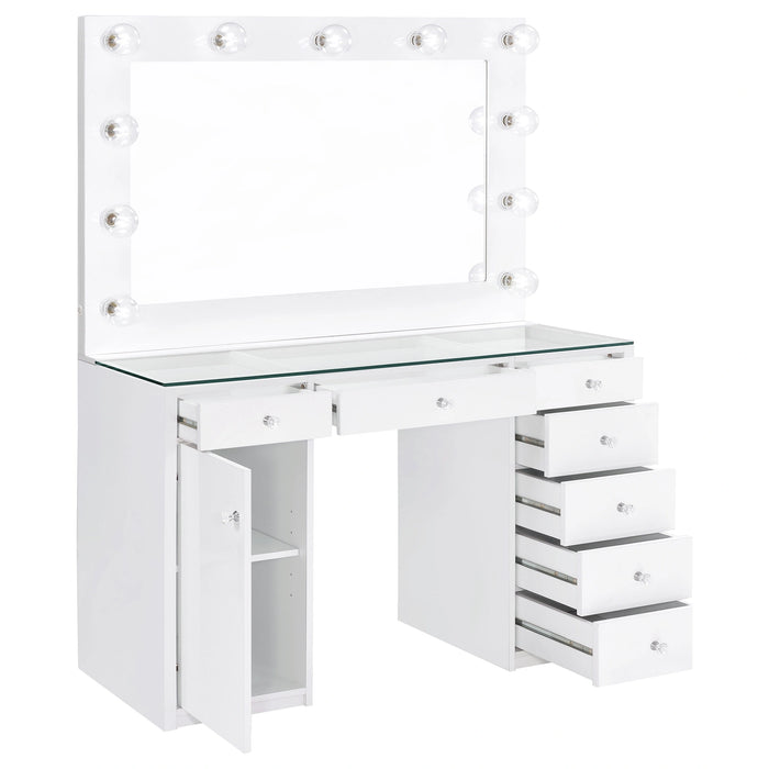 Acena Makeup Vanity Table with LED Mirror