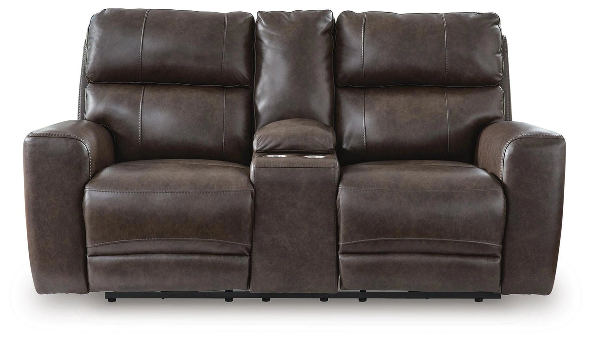 Crossplex Power Reclining Loveseat with Console