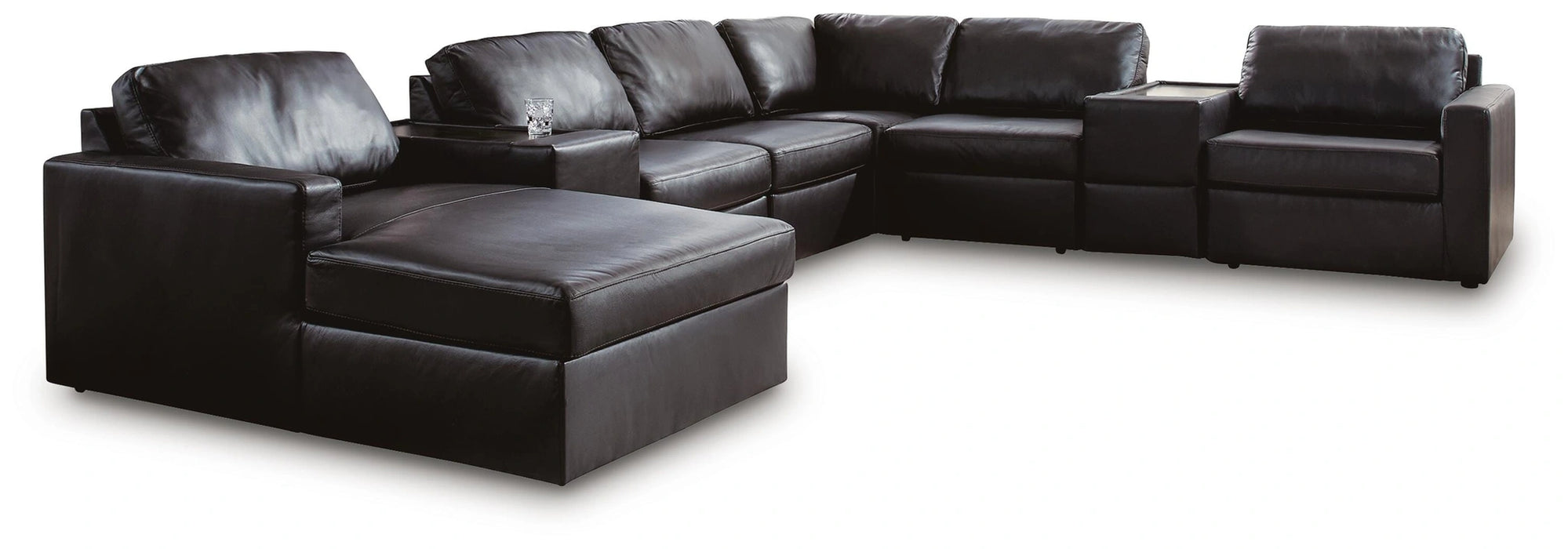 Modmax II Sectional with Chaise and Storage Consoles