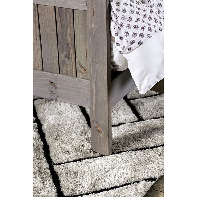 Rockwall Full, Queen, & Twin Bed White, Gray, & White