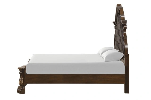 Leovanni 4 Pc Queen Bedroom Set Brown