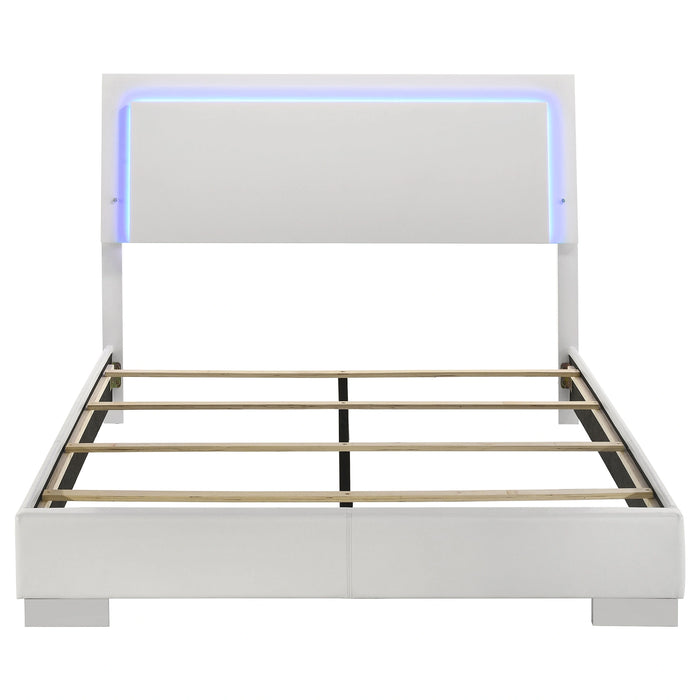 Felicity Panel Bed with LED Lighting
