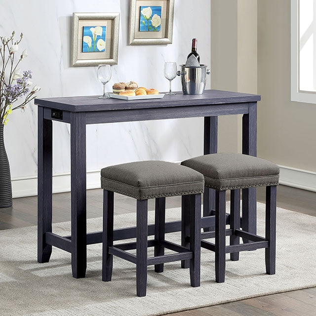 Caerleon 3 & 4 Piece Counter Ht. Set Gray & Blue
