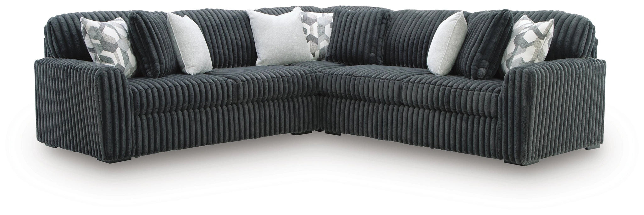 Midnight-Madness Sectional - Gunmetal