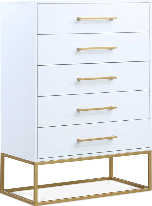 Maxine White / Gold Chest