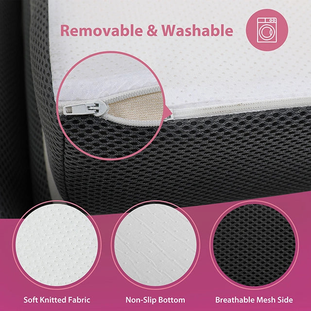 Hollyhock 4" Full Tri-Fold Memory Foam Topper
